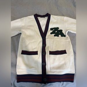 Zara varsity cardigan